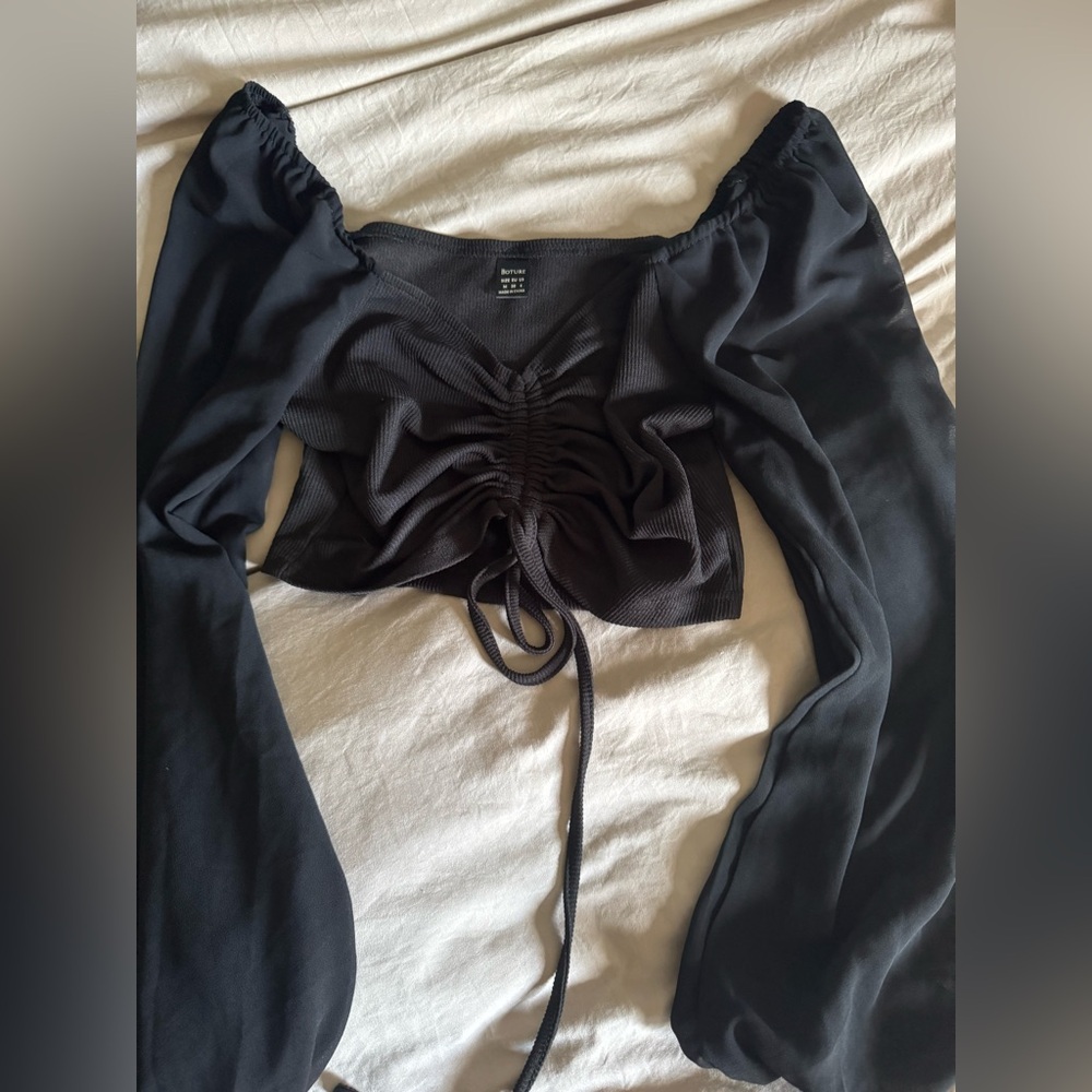 Boture Black Knit Top